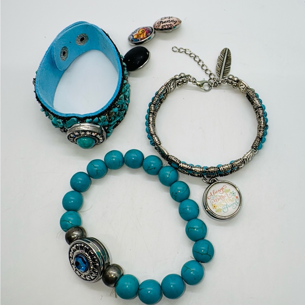 Ginger Snaps Bracelets (3) Plus 3 Extra Charm Sna… - image 3